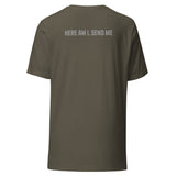 PSBT Crab & Here Am I, Send Me Greyscale Unisex t-shirt