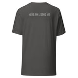PSBT Crab & Here Am I, Send Me Greyscale Unisex t-shirt
