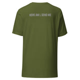PSBT Crab & Here Am I, Send Me Greyscale Unisex t-shirt